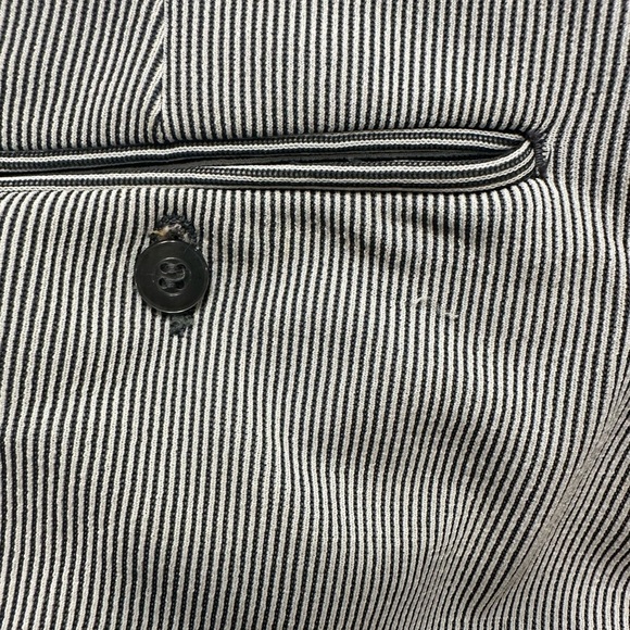 Glen Oaks No Iron Gray Pinstripe Dress Pants ~33x29 - Picture 5 of 14